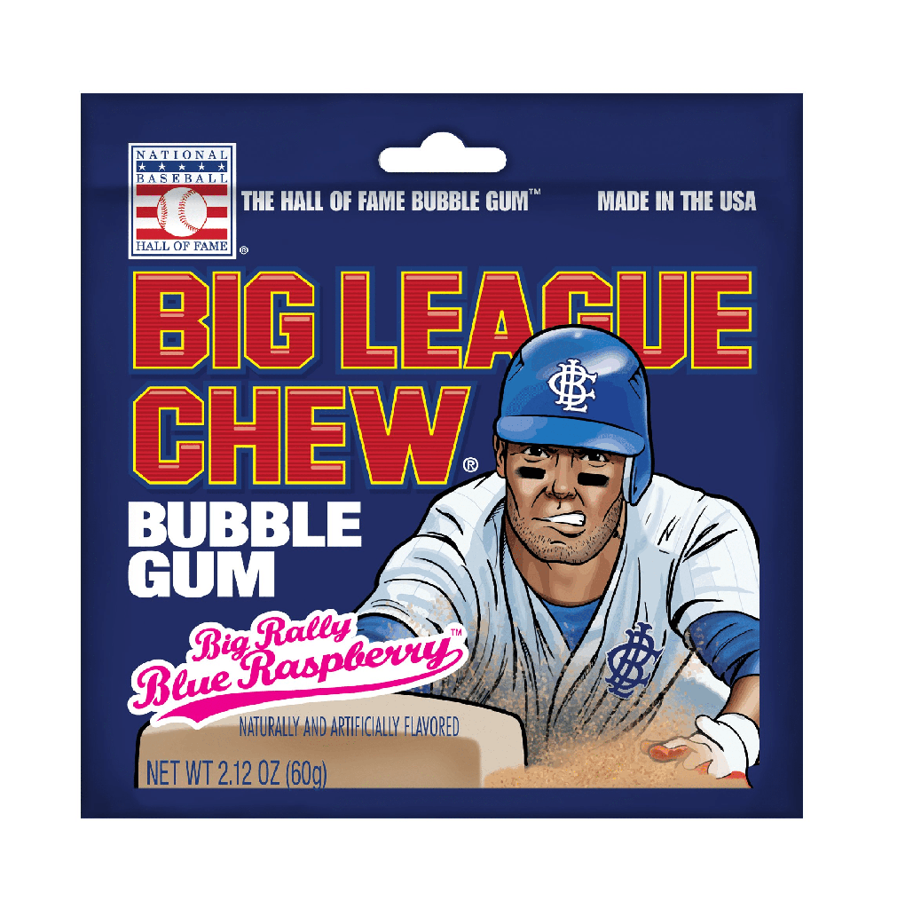 BIG LEAGUE GOMME BALLOUNE FRAMBOISE BLEU - 60G