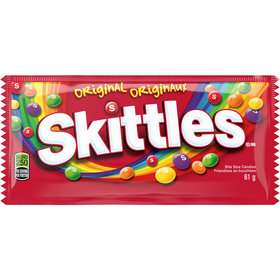 SKITTLES ORIGINAL AUX FRUITS - 61G