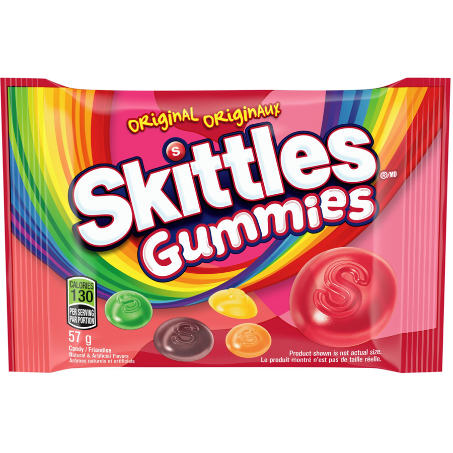 SKITTLES GUMMIES ORIGINAL - 57G